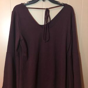 Burgundy LOFT Blouse